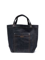 A.P.C. mini sac cabas Thais à logo embossé - Bleu