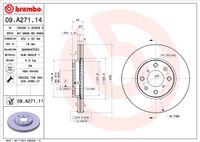 Remschijf BREMBO, Remschijftype: Binnen geventileerd, u.a. für Suzuki, Opel, Vauxhall