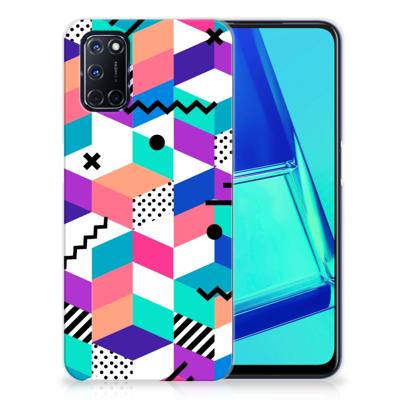 OPPO A52 | A72 TPU Hoesje Blokken Kleurrijk OPPO A52 | A72 TPU Hoesje Blokken Kleurrijk