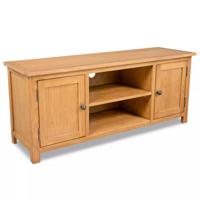 vidaXL Tv-meubel 120x35x48 cm massief eikenhout