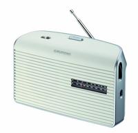 Grundig Music 60X G radio, FM-ontvangst, 2 golfbereiken om uit te kiezen uit talloze zenders, kwaliteitsluidsprekers, geluidsregelaar voor individuele geluidsinstelling, automatische luchtigheid, wit