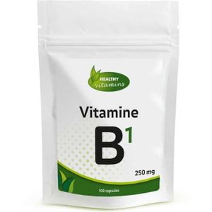 Vitamine B1 | 250 mg | 100 capsules ⟹ Vitaminesperpost.nl