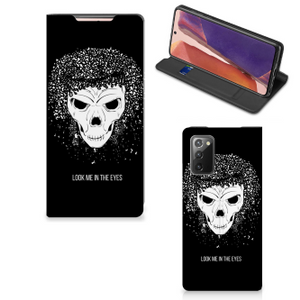 Mobiel BookCase Samsung Galaxy Note20 Skull Hair