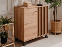 Commode MEDINA 2 deuren artisan eik/antraciet - thumbnail