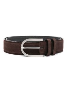 Kiton ceinture en daim à boucle - Marron