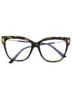 TOM FORD Eyewear lunettes de vue à monture carrée - Marron