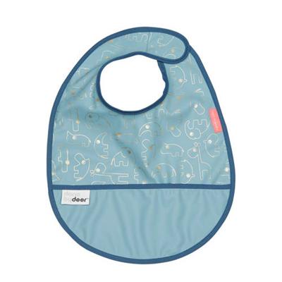 Done by Deer Contour slab met klittenbandsluiting blauw/goud Done by Deer Contour slab met klittenbandsluiting blauw/goud