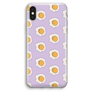 Bacon to my eggs #1: iPhone XS Max Transparant Hoesje