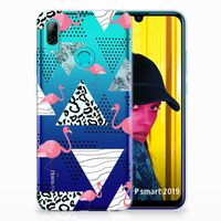 Huawei P Smart 2019 TPU Hoesje Flamingo Triangle