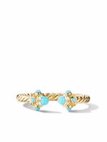 David Yurman bague Renaissance en or 18ct ornée de turquoise - Jaune