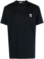 Karl Lagerfeld t-shirt en coton à patch logo - Bleu - thumbnail