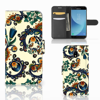 Wallet Case Samsung Galaxy J3 2017 Barok Flower Wallet Case Samsung Galaxy J3 2017 Barok Flower