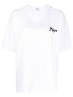 MSGM t-shirt en coton à logo imprimé - Blanc