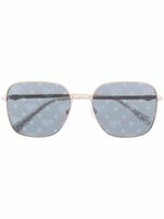 Chiara Ferragni lunettes de soleil à monture carrée - Or