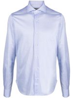 Orian chemise boutonnée à manches longues - Bleu