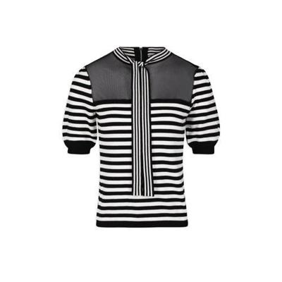 Morgan gestreepte top ecru Morgan gestreepte top ecru