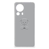 Xiaomi 13 Lite Telefoonhoesje met Naam Grijs Baby Olifant - thumbnail