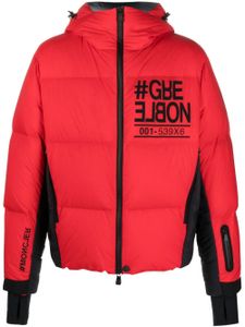 Moncler Grenoble doudoune à capuche - Rouge