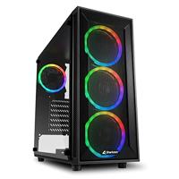 Sharkoon TG4M RGB PC behuizing zwart