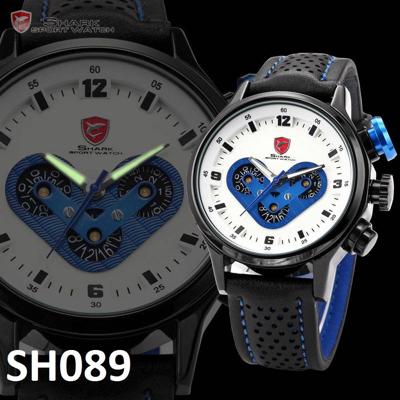 B-Deal Megalodon Quartz horloge White/Black