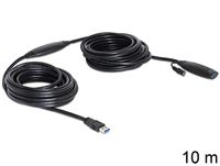 DeLOCK USB3.0-A - USB3.0-A, 10m USB-kabel USB 3.2 Gen 1 (3.1 Gen 1) USB A Zwart - thumbnail