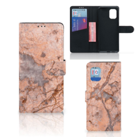 Xiaomi Mi 10 Lite Bookcase Marmer Oranje