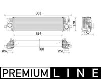 Intercooler, inlaatluchtkoeler CI554000P