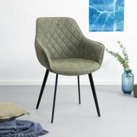 Kave Home Amira restaurant- & eetkamerstoel Gestoffeerde zitting Gestoffeerde rugleuning
