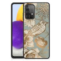 Bloemen Hoesje voor Samsung Galaxy A72 (5G/4G) Vintage Bird Flowers