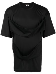 Comme des Garçons Homme Plus t-shirt à détail drapé - Noir