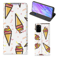 Samsung Galaxy S20 Plus Flip Style Cover Icecream - thumbnail