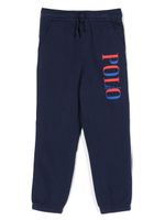 Ralph Lauren Kids pantalon de jogging en coton à logo imprimé - Bleu - thumbnail