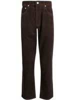 CHOCOOLATE pantalon en velours côtelé à coupe droite - Marron