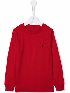 Ralph Lauren Kids t-shirt à logo brodé - Rouge