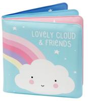 A Little Lovely Company badboekje Cloud&Friends 12 cm foam blauw/roze