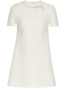 Valentino Garavani robe courte Crepe Couture - Blanc