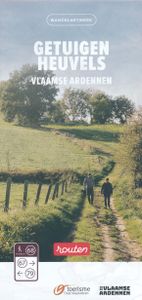 Wandelknooppuntenkaart Wandelnetwerk BE Getuigenheuvels Vlaamse Ardenn