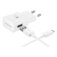 Bulkverpakking - voor Samsung Originele USB snellader 9V + USB-C kabel Wit