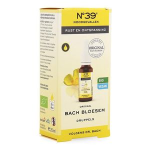 Bachbloesem Bio N°39 Noodgevallen Druppels 20ml