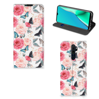 OPPO A5 (2020) | A9 (2020) Smart Cover Butterfly Roses