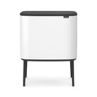 Brabantia Bo Touch Bin Afvalemmer 11 + 23 L - Wit