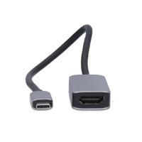 USB-Câ„¢ Adapter | USB 3.2 Gen 1 | USB-Câ„¢ Male | HDMIâ„¢ Output | 8K@60Hz | 0.20 m | Rond | Vernikkeld | PVC | Zwart | Doos