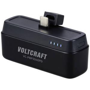 VOLTCRAFT VC-PBP3040PD Powerbank 4500 mAh Power Delivery Li-ion Zwart (mat) Statusweergave