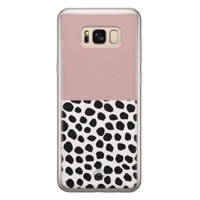 Samsung Galaxy S8 siliconen hoesje - Pink dots Samsung Galaxy S8 siliconen hoesje - Pink dots