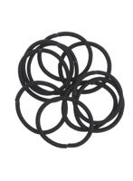 HEMA 10-pak Elastiekjes (zwart)