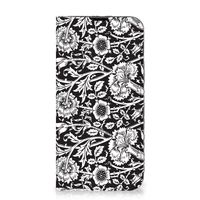 iPhone 14 Smart Cover Black Flowers