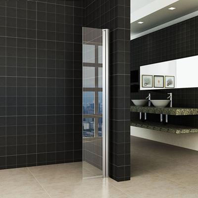 Zijwand Wiesbaden Gescharnierd 30cm Antikalk Helder Glas Chroom Profiel 10mm Veiligheidsglas Easy Clean Zijwand Wiesbaden Gescharnierd 30cm Antikalk Helder Glas Chroom Profiel 10mm Veiligheidsglas Easy Clean