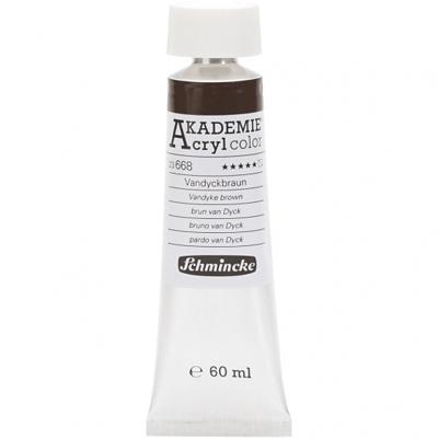 Schmincke tube acrylverf Akademie 60 ml van duyk donkerbruin Schmincke tube acrylverf Akademie 60 ml van duyk donkerbruin