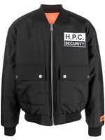 Heron Preston veste bomber matelassée à logo brodé - Noir - thumbnail