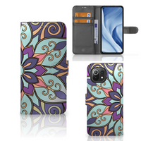 Xiaomi 11 Lite 5G NE | Mi 11 Lite Hoesje Purple Flower - thumbnail